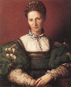 BRONZINO, Agnolo Portrait of a Lady in Green Spain oil painting artist